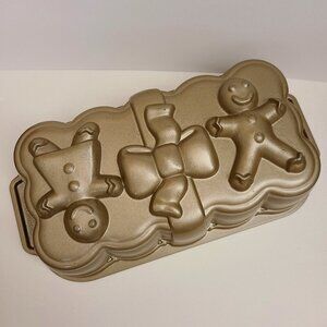 Nordic Ware Gingerbread Man Loaf Pan Holiday Christmas Nonstick